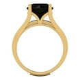 thumbnail image 4 of Clara Pucci 18K Yellow Gold 3.39 Natural Onyx Engraveable Engagement Ring + Wedding Band Set, 4 of 7