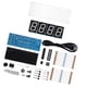 thumbnail image 5 of Kit de reloj LED digital de 4 dígitos para bricolaje, con visualización automática de la hora y la temperatura, kit electrónico para bricolaje, reloj blanco, 5 of 14
