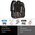 thumbnail image 4 of Clear Backpack Heavy Duty Transparent Backpack for Security Sports Work Trave..., 4 of 7