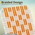 thumbnail image 5 of Set of 2 Folding Beach Chairs - 260lbs Capacity, Powder-Coated Steel Frame & Breathable PP Webbing, 21" Wide Seat (Orange/White, 8.2lbs Lightweight), 5 of 19