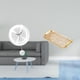thumbnail image 2 of Reloj de pared redondo decorativo, silencioso, de acrílico, rectangular, con bandeja para servir y asa, ideal para hogares, habitaciones, oficinas, re, 2 of 8