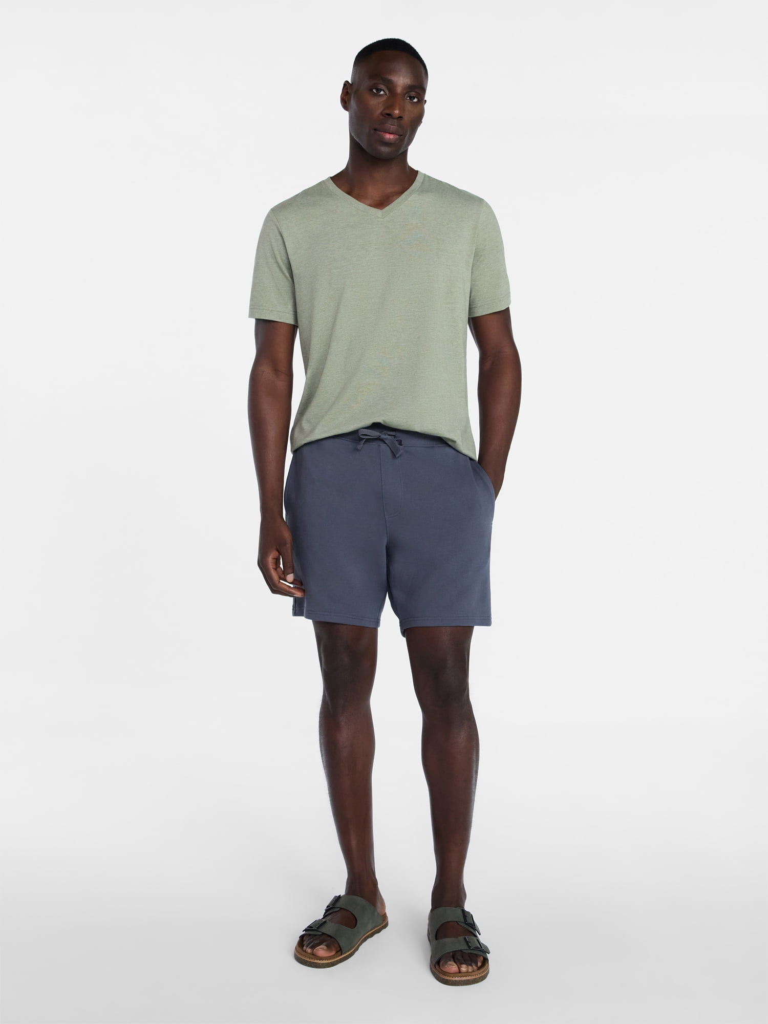 George Men's & Big Men's Relaxed Fit Short Sleeve V-Neck Tee, Sizes S-3XL