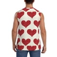 thumbnail image 4 of Bixox Men's Love Printed Shirt Sleeveless Fitness Tank Top-Medium, 4 of 7
