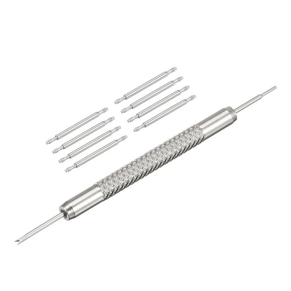 Uxcell 17mm Watch Band Pins Replacements, 1.5mm Dia, 8PCS, with Spring Bar Tool