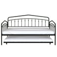 thumbnail image 2 of Noble House Twin Size Black Metal Frame Daybed with Twin Trundle for Bed Room,without Mattress, 2 of 7