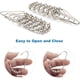 thumbnail image 5 of Anillos para ganchos para cortina de ducha, anillos y ganchos para cortina de ducha de acero inoxidable para barras de ducha de baño, juego de 12, 5 of 7