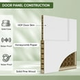 thumbnail image 5 of JUBEST 36"x84" 2-Panel White Primed Sliding Barn Door With Installation Hardware Kit, 5 of 10