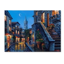 Trademark Fine Art 'Moonlit Stroll' Canvas Art by Geno Peoples