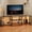 Gray, variant on TV Stand for Up to 75-Inch TVs, Corner Entertainment Center with Power Outlet & LED Lights, Media Console with Open Shelves for Living Room, Bedroom,Brown