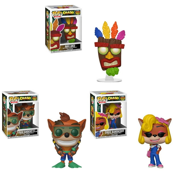crash bandicoot funko pop collection