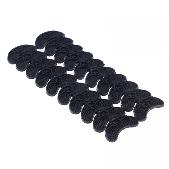 TELOLY 20Pcs Anti-Skid Shoe Heel Taps Shoe Repair Pad Replacement Toe Plates for Shoes (Black)