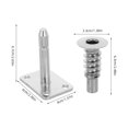 thumbnail image 2 of OHOIOLLA 4Jgo Tornillos De Bisagra Para Y Ajuste De Ángulo En Sofás Plata Para Uso Doméstico, 2 of 8