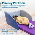 thumbnail image 3 of ECR4Kids Naptime Privacy Partition, Blue/Grey, 5-Pack, 3 of 9