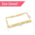 thumbnail image 2 of Bling Car License Plate Frame, Handcrafted Crystal Stainless Steel, Sparkly, Durable, Universal Fit, Car Accessories for Girls, Women, 2 of 8