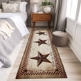 thumbnail image 4 of Runner Rug 2'x6', Texas Star Vintage Washable Non-Slip Hallway Runner Rugs, Bless Our Home Western Stars Country Bedside Rugs Floor Mats Carpet Runners for Kitchen Bathroom Laundry Room, 4 of 8