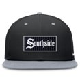 thumbnail image 2 of Men's Nike Black/Gray Chicago White Sox City Connect True Fitted Hat, 2 of 4