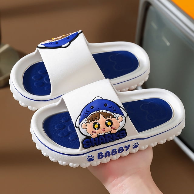 Zapatillas de verano para niños, tanto para hombres como para mujeres, bonitas zapatillas de interior antideslizantes de suela suave, de talla grande para bebés y niños