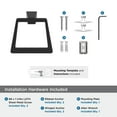 thumbnail image 5 of Amerock Blackrock Matte Black Closed Towel Ring, 5 of 8