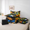 thumbnail image 6 of Manfei Sporty Motorbike 7pcs Queen Bedding,Colorful Letter Print Bedding Comforter Set Queen,Black Reversible, 6 of 7