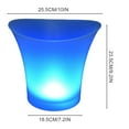 Gongjisey Glass&Bottle Led Ice Bucket Color Changing Led Light Ice