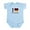 Sky Blue, variant on CafePress - I Love Germany Infant Bodysuit - Baby Light Bodysuit, Size Newborn - 24 Months
