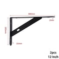 thumbnail image 1 of 2 X Support d'Étagère en Métal en Forme de L Épaissi Support d'Angle Droit, 1 of 5