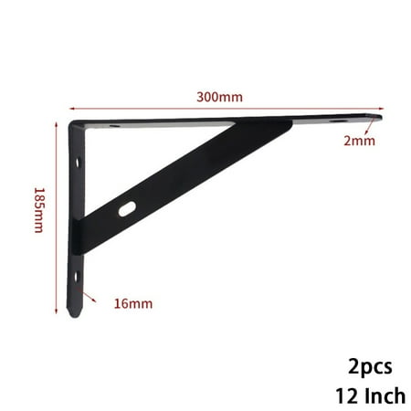 

2 x Metal Shelf Bracket L Shape Thickened Corner Brace Shelf Right Angle Bracket