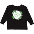 thumbnail image 3 of Inktastic Happy St. Patrick's Day Clovers Boys or Girls Long Sleeve Toddler T-Shirt, 3 of 5