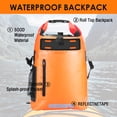 thumbnail image 5 of Wholefire 30L Dry Bag Waterproof Floating Backpack Heavy Duty Roll Top Dry Backpack in Orange for Kayaking, Camping, Hiking, Surfing, 5 of 14