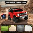 thumbnail image 6 of Ford F150 Raptor 2 Seater Ride on Toy Trucks for Kids, 24V Powered 2 Seat Ride on Cars with Remote Control/4 Wheelers/LED/Bluetooth/ Truck Bed Storage/Soft Start, Kids Electric Cars for Boys Girls, 6 of 8