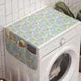 thumbnail image 1 of Abstract Washing Machine Organizer, Pattern of Random Hand Drawn Streaks and Blots, Anti-slip Fabric Top Cover for Washer and Dryer, Blue Khaki, by Ambesonne, 1 of 1