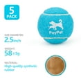 thumbnail image 2 of PoyPet Squeaky Tennis Balls for Dogs - 2.5" Interactive Doggy Toys - Safe, Durable for Small Medium Large Dogs Training Playing,Blue, 2 of 7