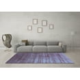 thumbnail image 3 of Ahgly Company Indoor Square Oriental Light Blue Industrial Area Rugs, 7' Square, 3 of 4