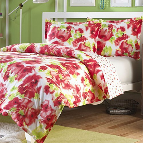 Teen Vogue Painted Poppy Comforter Set Full Queen Floral Walmart Com Walmart Com