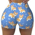 thumbnail image 2 of Fotbe Kawaii Corgi Shorts Sin Costuras – Shorts Deportivos de Cintura Alta para Mujer, Elásticos para Gimnasio, Yoga, Running o Ciclismo-Medium, 2 of 8