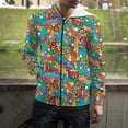 thumbnail image 3 of Sudadera con capucha y estampado 3D de dibujos animados, sudadera con cremallera y letras explosivas, estilo punk y grafiti, para hombres, mujeres y niños, ropa de calle de moda, 3 of 5