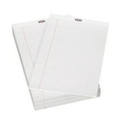 Legal Pad, 8-1/2 x 14 Inches, White, 50 Sheets, Pack of 12
