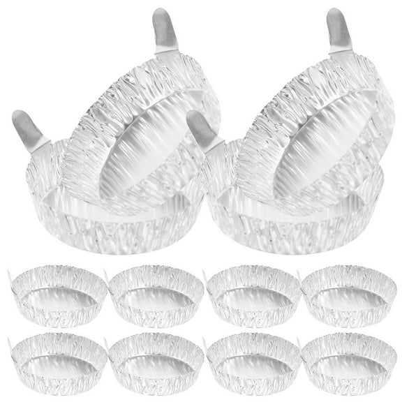 200 Pcs Aluminum Trays with Lids Foil Weighing Dish