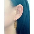 Time and Tru Women's Gold Filagree Boho Statement Earrings