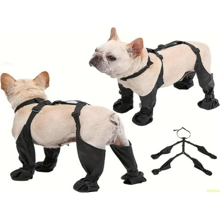 SUGARMOM Dog Shoes Waterproof Adjustable Dog Boots Pet Breathable Shoes For Outdoor Walking Soft French Bulldog Shoes Pets Paws Protector