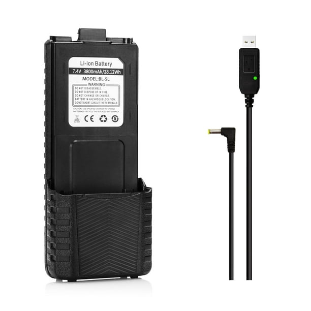 Batería extendida BAOFENG BL-5L 3800 mAh 7,4 V para UV-5R RD-5R