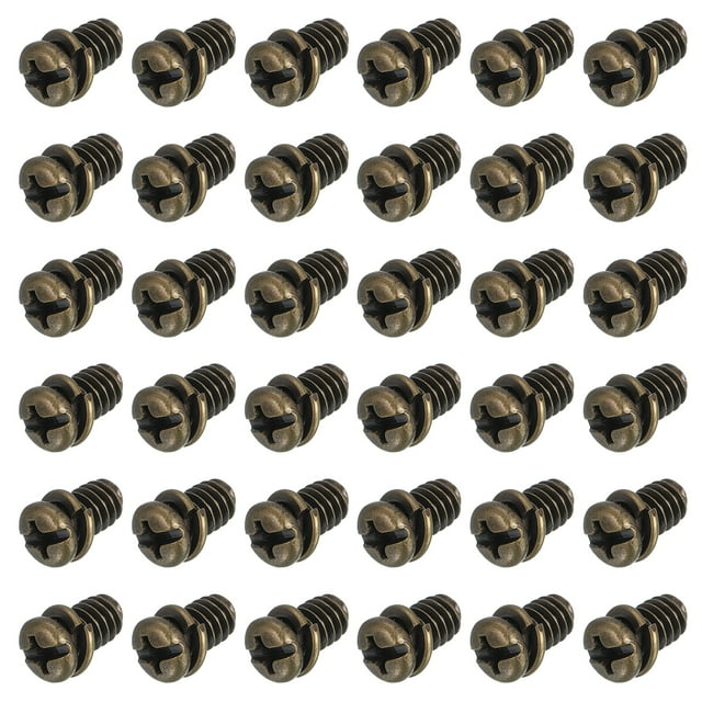 Uxcell 50Pcs 1/4x10 (1/4-20UNC) Tornillos para Aspas de Ventilador de Techo, Cobre