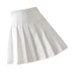thumbnail image 4 of Falda plisada Mini uniforme de colegiala de tenis de cintura alta con pantalones cortos, blanco, M seitruly AP001094-02, 4 of 7