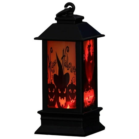 

TureClos Halloween LED Lantern Lights Vintage Style Lantern Night Lights Atmosphere Lights Skeleton Decorative Lamp for Home Indoor Outdoor Decor