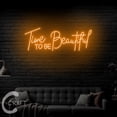 thumbnail image 2 of C-CRAFT Time to Be Beautiful Neon Sign LED Light 35 inch for Beauty Spa Salon Wall Art Decor, 2 of 5