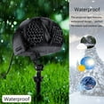 thumbnail image 6 of Christmas Snowflake Light Projector Remote Control Timer Waterproof LED Snowfall Landscape Light for Xmas Holiday Party, 6 of 7