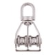 thumbnail image 2 of Bloque de Polea Giratoria Doble Acero Inoxidable Giratorio Accesorios de ejercicio Acuáticos Acampada M15, 2 of 7