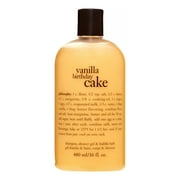 Philosophy Vanilla Birthday Cake Shampoo, Shower Gel & Bubble Bath, 16 Fl Oz