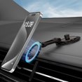 thumbnail image 1 of Soporte para teléfono de coche Smolink Tesla, totalmente metálico, color gris magnético, 1 of 7