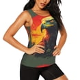 thumbnail image 2 of Balery Hawaiian Style Bald Eagle Camiseta sin mangas estampada ligera para mujer, tops de entrenamiento sin mangas, camisetas de yoga transpirables de secado rápido.-XX-Large, 2 of 7